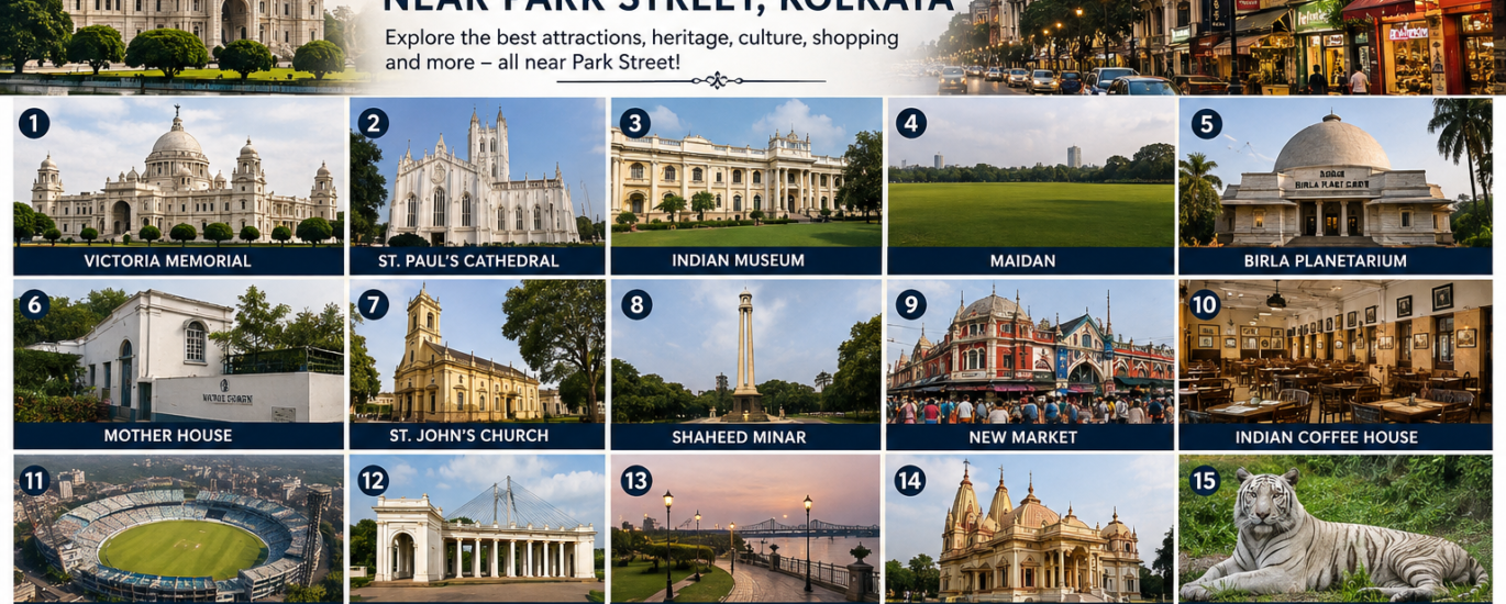 Top 15 Tourist Places Near Park Street